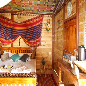 Wooden luxury huts